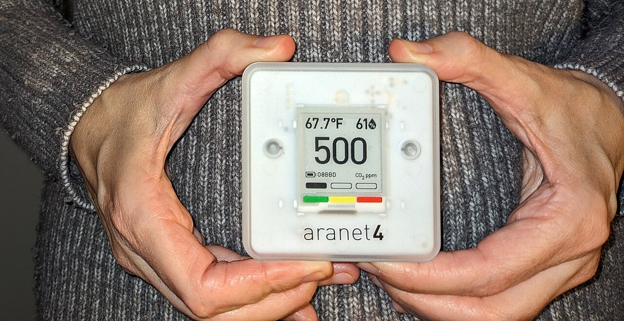 Измеритель концентрации CO₂ Aranet4 с электронным дисплеем